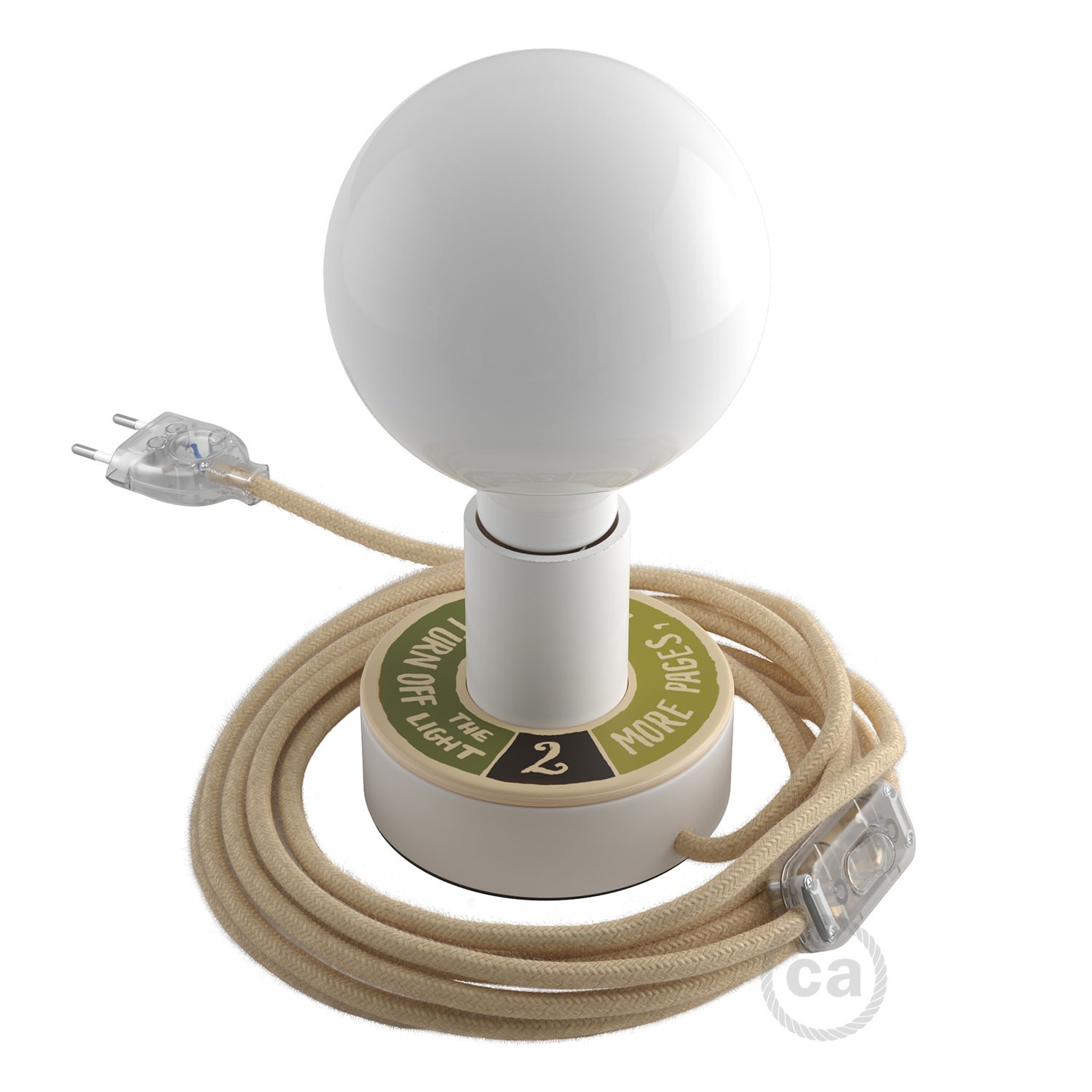 Mini Teller Ellepì 'Solid Colour' für Wand- und Pendelleuchten, sowie für Lichterketten, Durchmesser 24 cm - Made in Italy