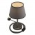 Alzaluce mit Lampenschirm Impero, Tischlampe aus Metall