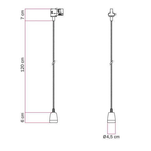 Quadratisches 7-Loch und 4 Seitenlöchern Lampenbaldachin, Rose-One-Abdeckung, 200 mm