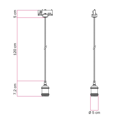 Rundes XXL 3-Loch und 4 Seitenlöchern Lampenbaldachin, Rose-One-Abdeckung, 400 mm Durchmesser
