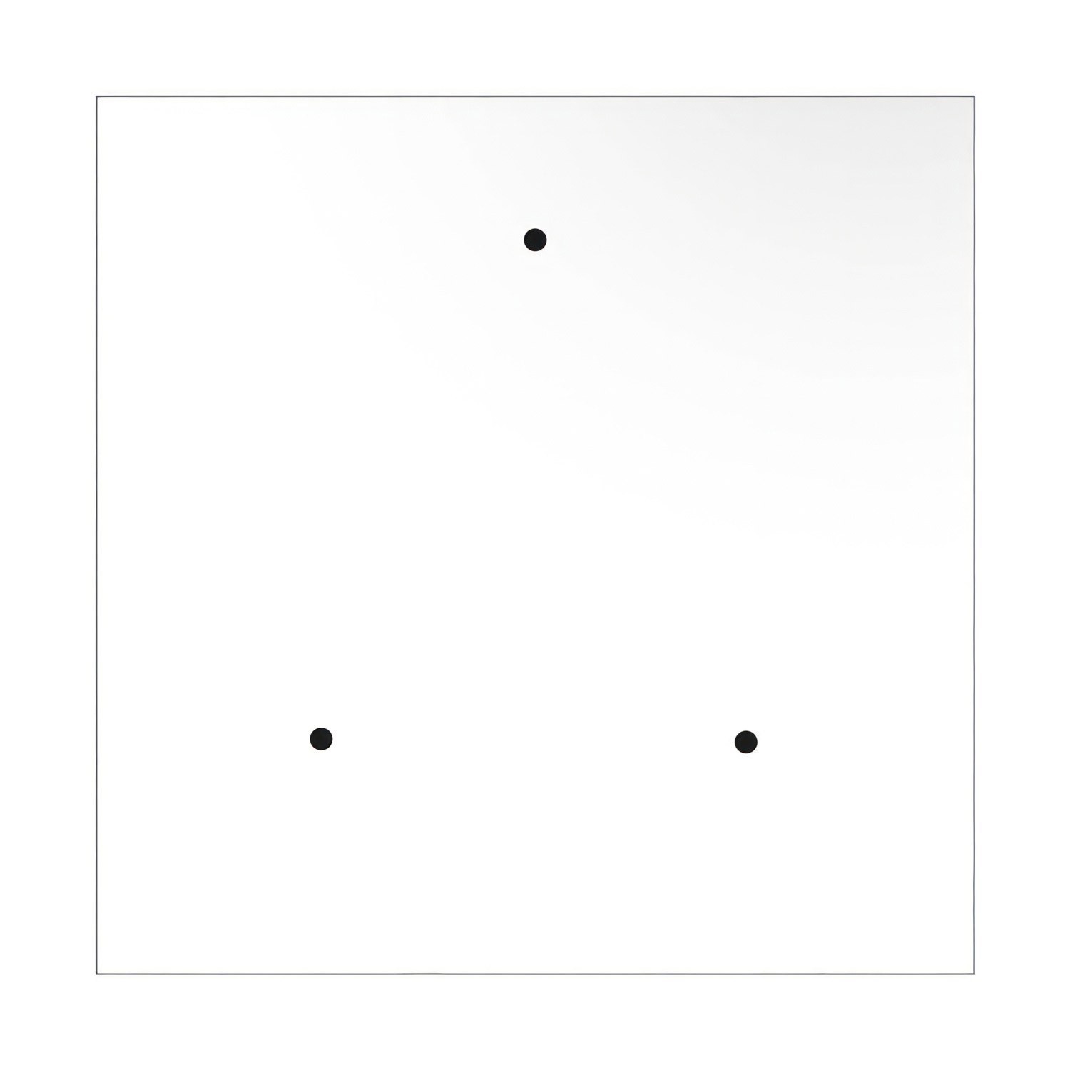 Quadratisches XXL 3-Loch und 4 Seitenlöchern Lampenbaldachin, Rose-One-Abdeckung, 400 mm