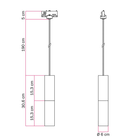 Quadratisches XXL 5-Loch und 4 Seitenlöchern Lampenbaldachin, Rose-One-Abdeckung, 400 mm