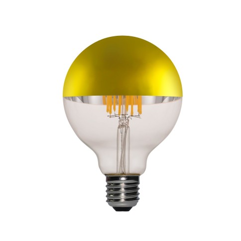 Gold Kopfspiegel Globe G95 LED-Glühbirne 7W 730Lm E27 2700K Dimmbar