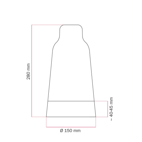 Lampenbalachin Kit aus Silikon Cable Cup®