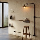 Schalter/Umschalter-Kit mit Griff und Fuß für Creative-Tubes aus schwarzem Porzellan