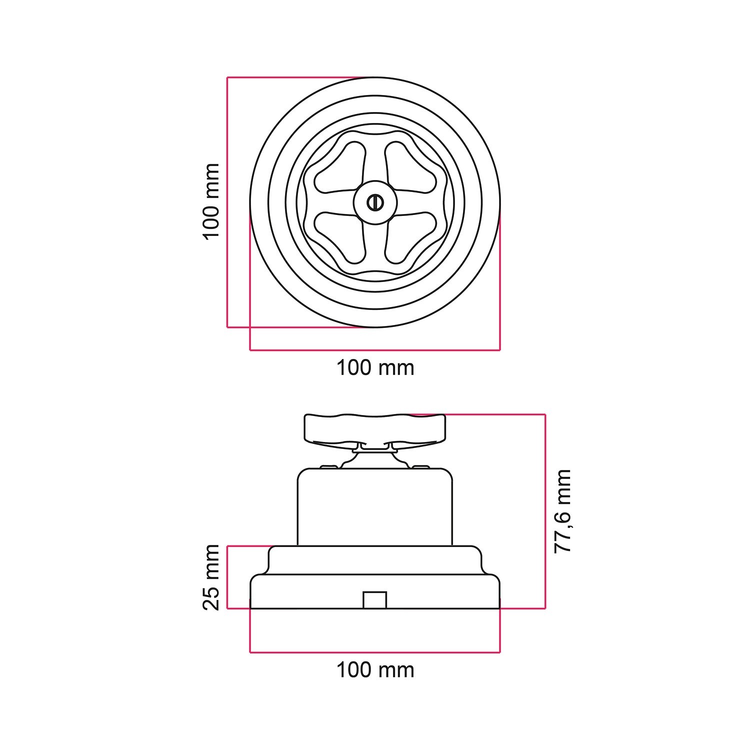 Thermoplastisches E14-Lampenfassungs-Kit mit Doppelklemmring