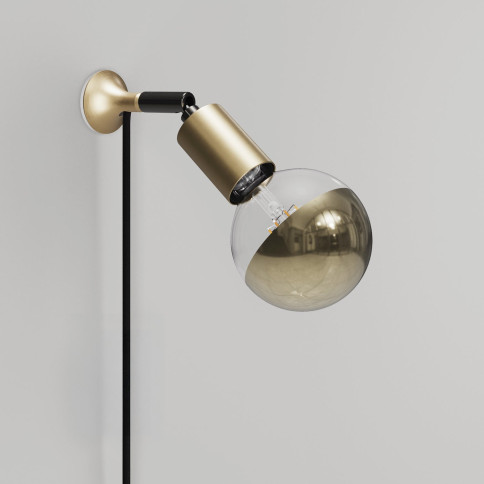 Pendelleuchte Made in Italy, komplett mit Textilkabel und doppeltem Lampenschirm Tub-E14