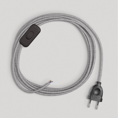 Snake Eiva Elegant, tragbare Außenleuchte, 5m Textilkabel, wasserdichte IP65 Lampenfassung und Stecker