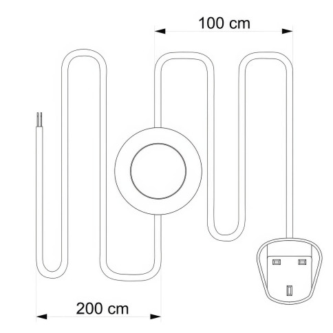 Snake Eiva Elegant, tragbare Außenleuchte, 5m Textilkabel, wasserdichte IP65 Lampenfassung und Stecker