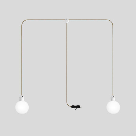 EIVA IP65 2-flammige Plug-in-Außenleuchte mit bruchsicheren Unbreak-a-Ball-Lampenschirmen - SN06