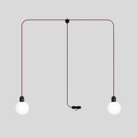EIVA IP65 2-flammige Plug-in-Außenleuchte mit bruchsicheren Unbreak-a-Ball-Lampenschirmen - SM09