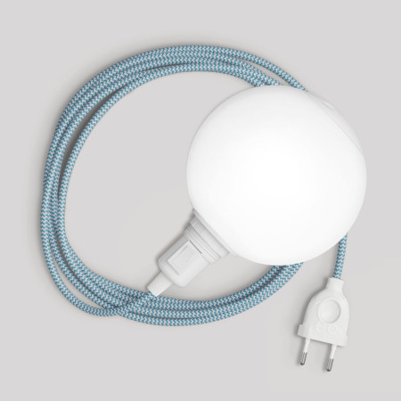 Tragbare Lampe Snake mit Schalter am Lampenfuß, Stecker und bruchsicherem Unbreak-a-Ball-Lampenschirm - RZ11