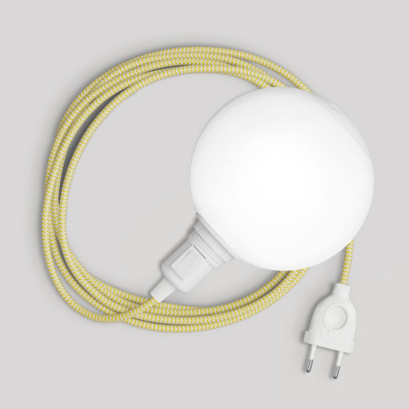 Tragbare Lampe Snake mit Schalter am Lampenfuß, Stecker und bruchsicherem Unbreak-a-Ball-Lampenschirm - RZ10