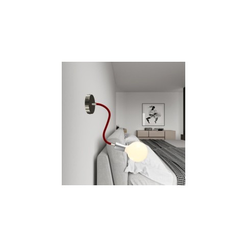 Flex 60 gelenkige Wand- oder Deckenleuchte mit diffusem Licht inklusive LED G95 Glühbirne