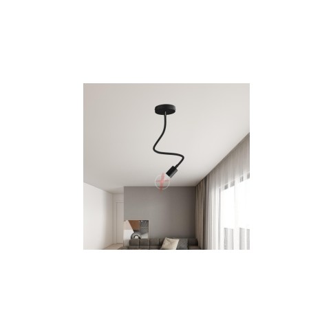 Flex 60 gelenkige Wand- oder Deckenleuchte mit diffusem Licht inklusive LED G95 Glühbirne