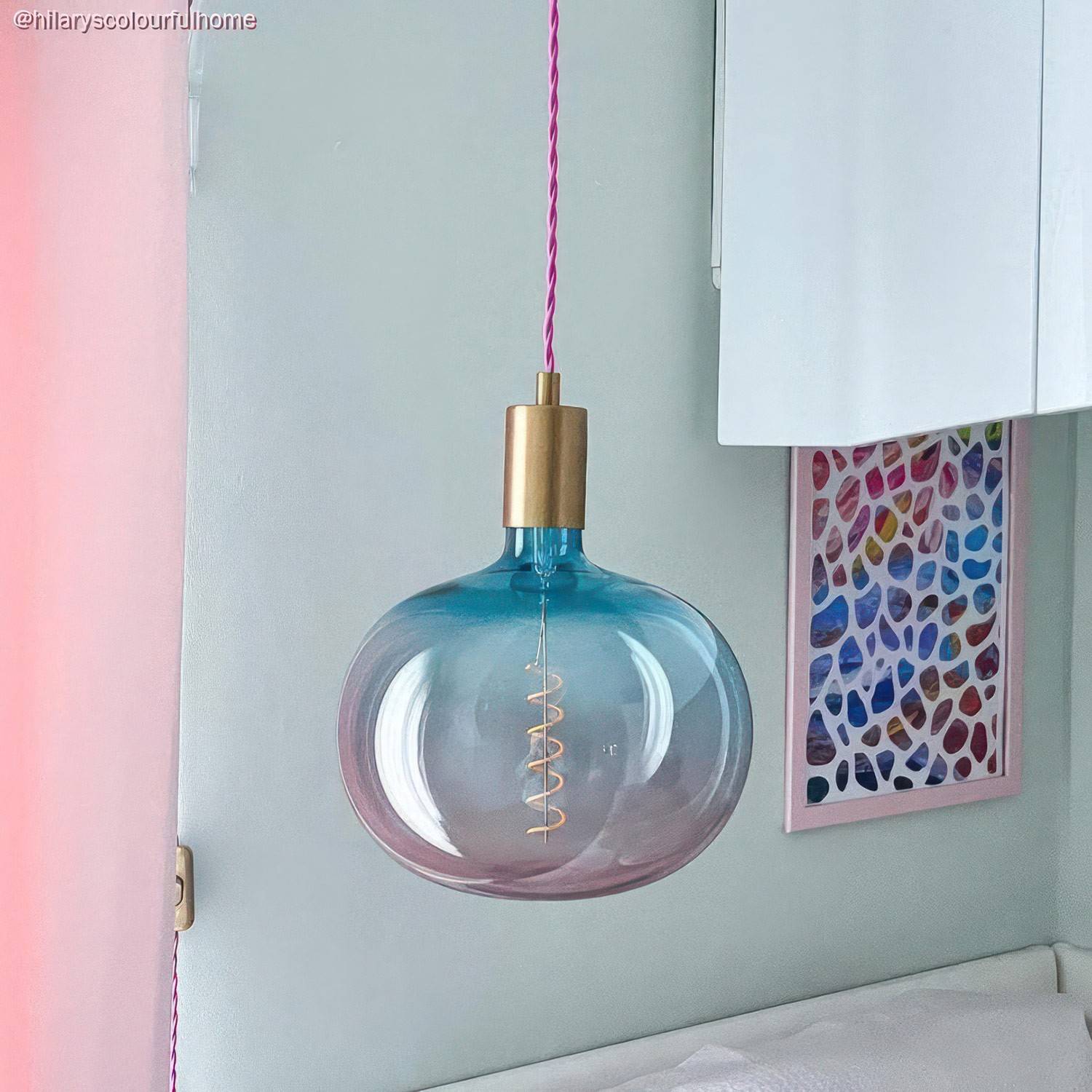 Mini Teller Ellepì 'Maiolica' für Wand- und Pendelleuchten, sowie für Lichterketten, Durchmesser 24 cm - Made in Italy