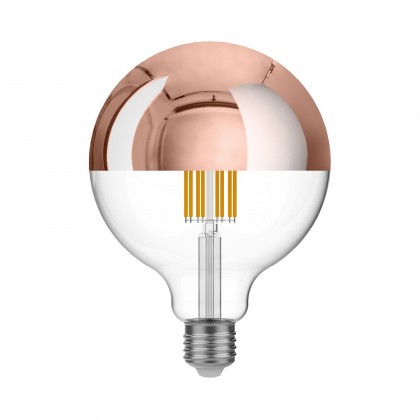 LED-Glühbirne Kupfer Kopfspiegel G125 7W 650Lm E27 2700K dimmbar - A25