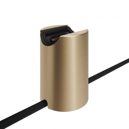 Spostaluce Lampenfassung S14d aus Metall für Wand oder Decke - Bronze satiniert