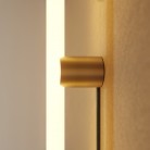 Lampe mit Stecker, Metallfinish und linearer LED S14d-Lampe