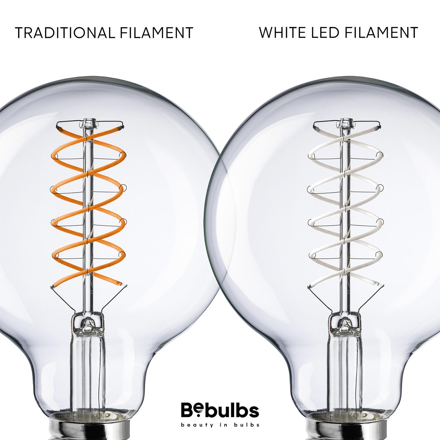 LED-Glühbirne Weiß Globo G95 5,9W 500Lm E27 2700K Dimmbare - W03