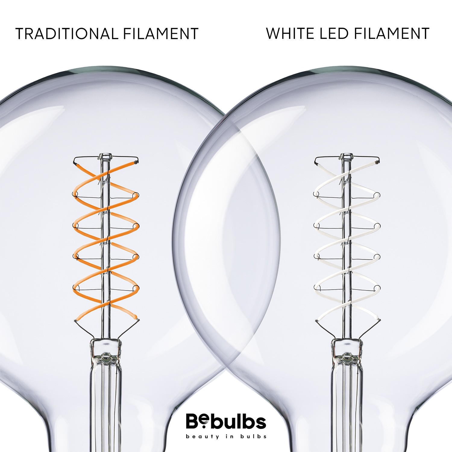 LED Glühbirne Weiß Globo G125 5,9W 500Lm E27 2700K Dimmbare - W04