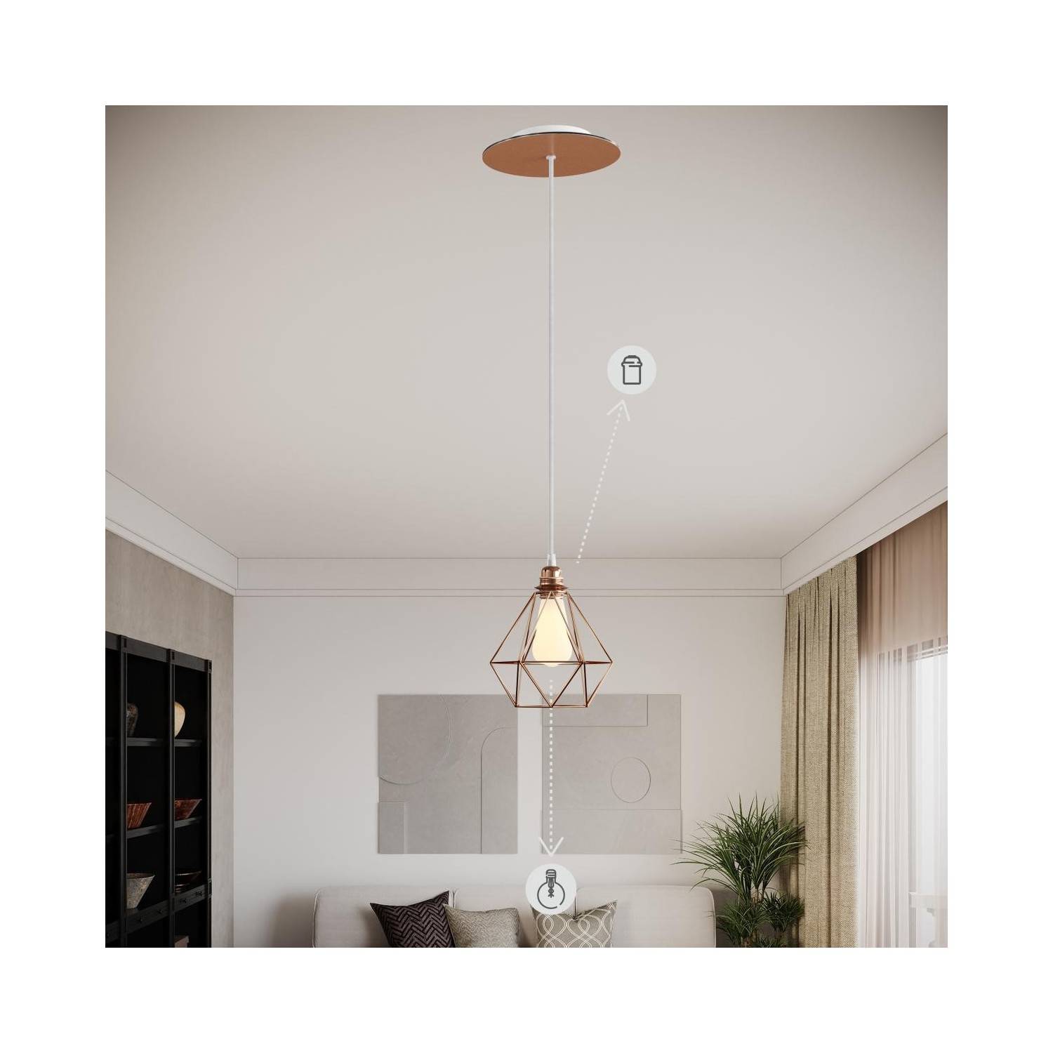 LED Glühbirne Globe G95, transparent 7W 806Lm E27 3500K dimmbar - N03