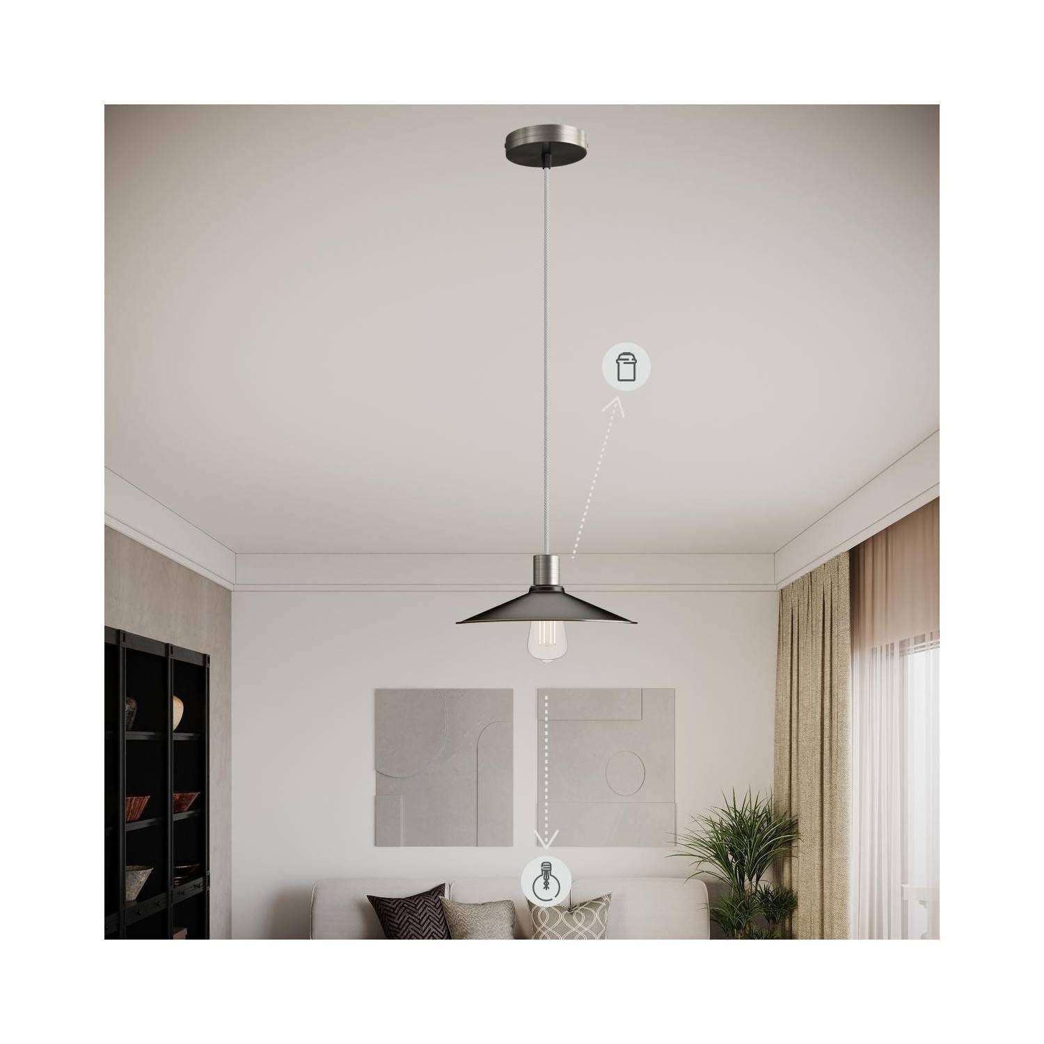 E27 thermoplastische Fassung schwarz für Lumet Lichterketten