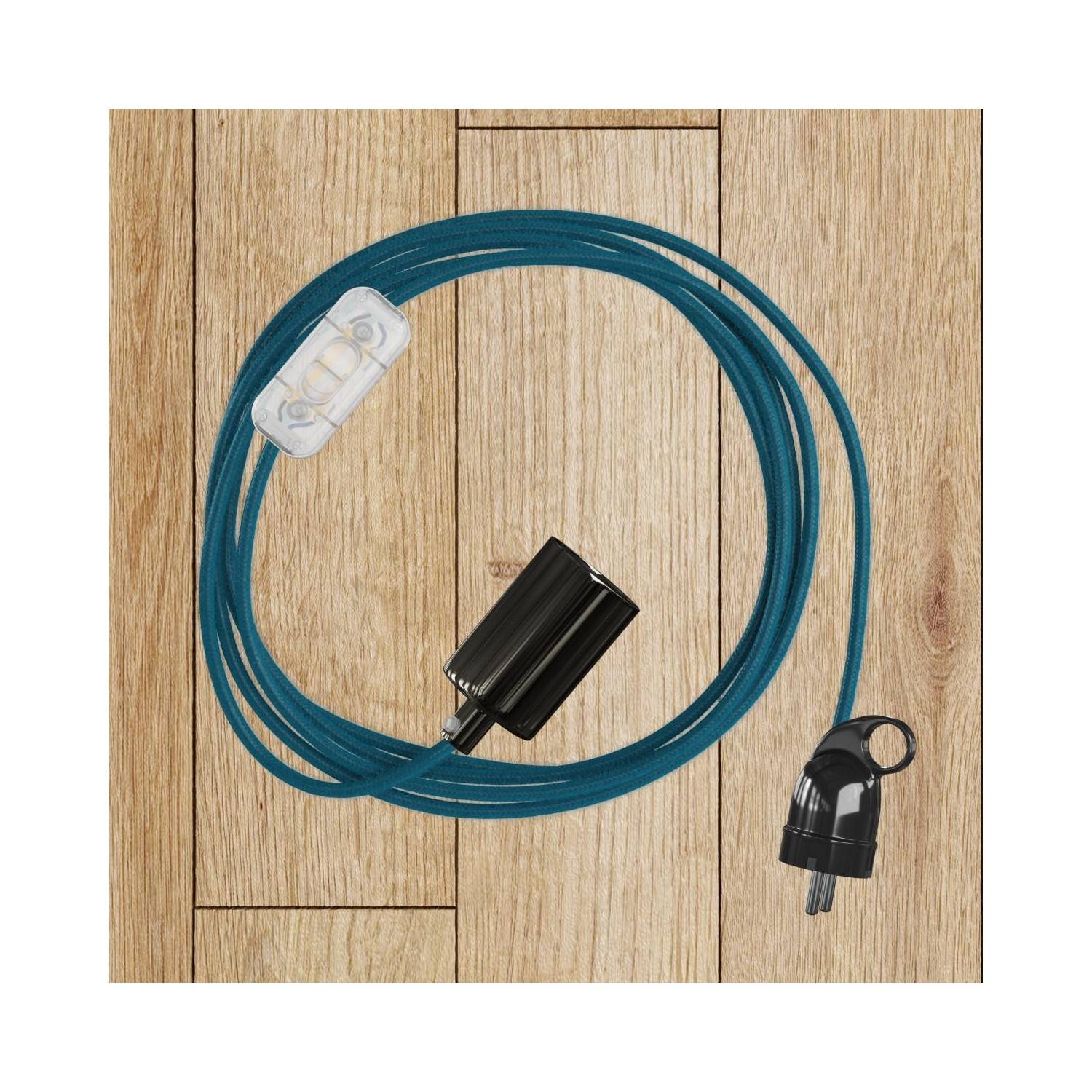 Zylindrischer Lampenbaldachin Kit aus Metall