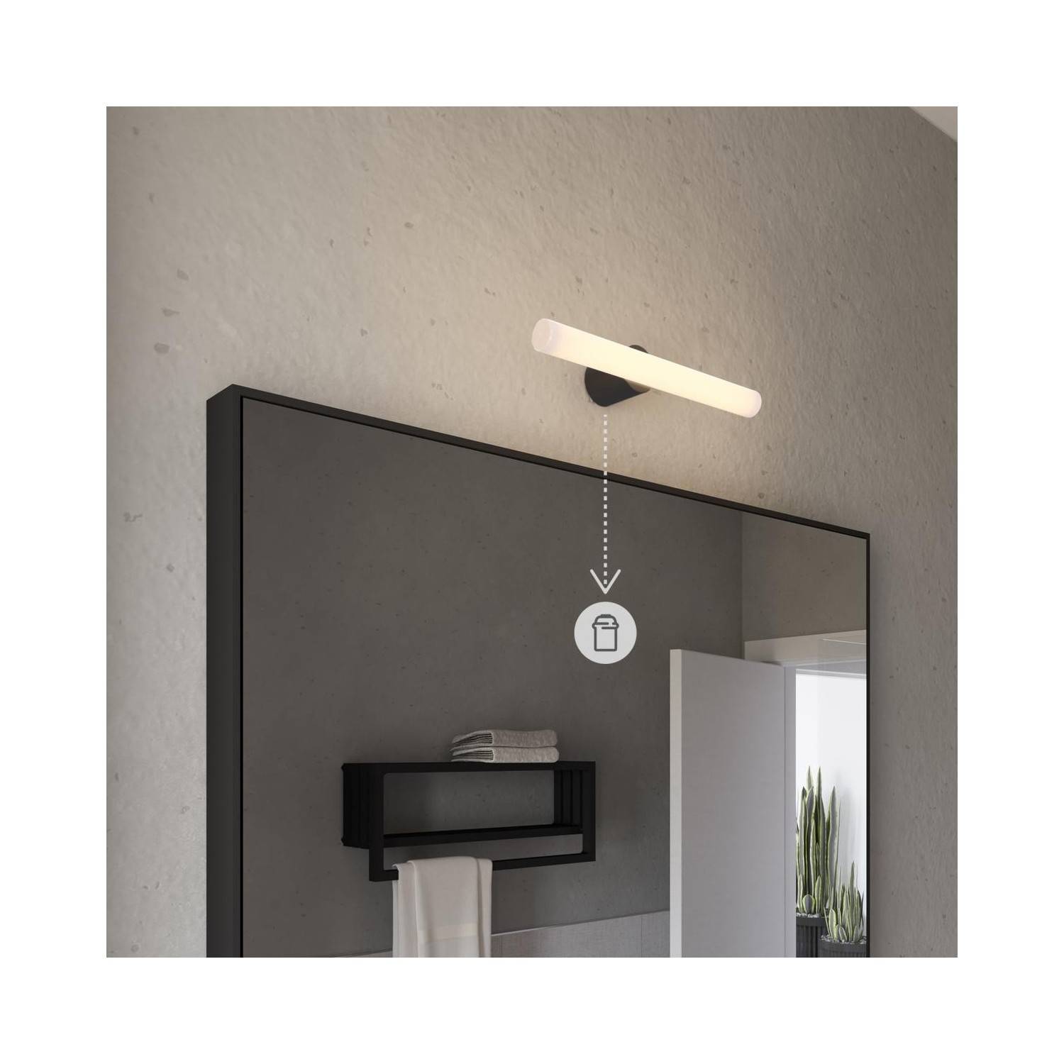Zylindrischer Lampenbaldachin Kit aus Metall