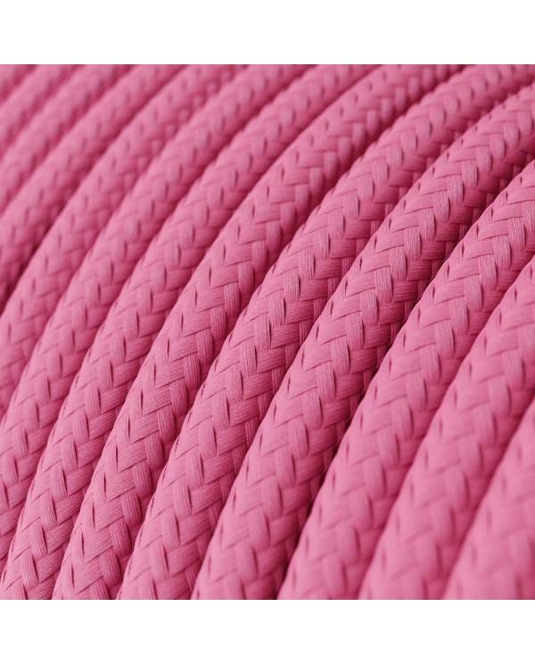 Textilkabel, fuchsienrosa glänzend - Das Original von Creative-Cables - RM08 rund 2x0.75mm / 3x0.75mm