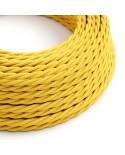 Textilkabel, maisgelb glänzend - Das Original von Creative-Cables - TM10 geflochten 2x0.75mm / 3x0.75mm