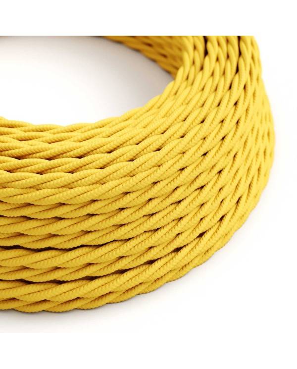 Textilkabel, maisgelb glänzend - Das Original von Creative-Cables - TM10 geflochten 2x0.75mm / 3x0.75mm