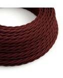 Textilkabel, bordeaux-rot glänzend - Das Original von Creative-Cables - TM19 geflochten 2x0,75mm / 3x0,75mm