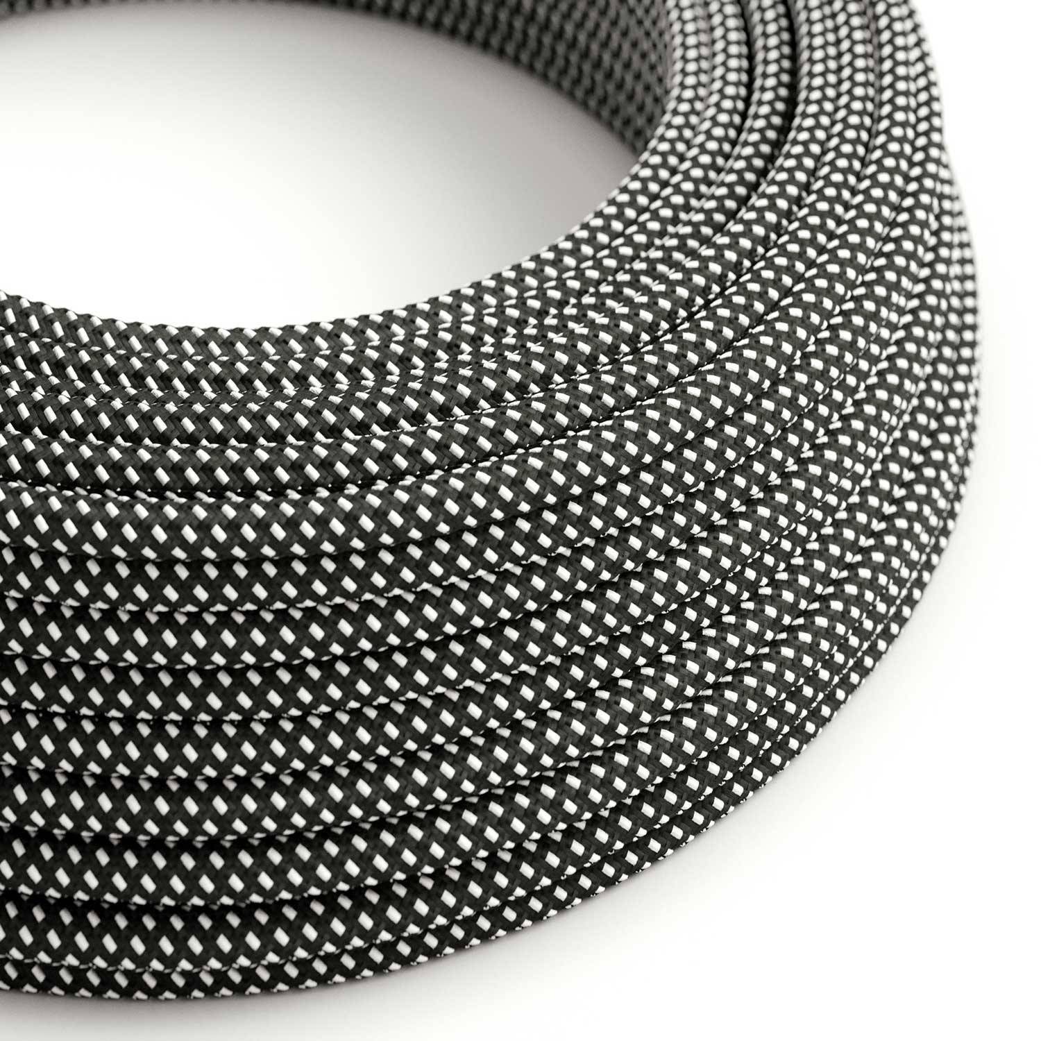 Textilkabel, Sternenhimmel glänzend, 3D - Das Original von Creative-Cables - RT41 rund 2x0,75mm / 3x0,75mm
