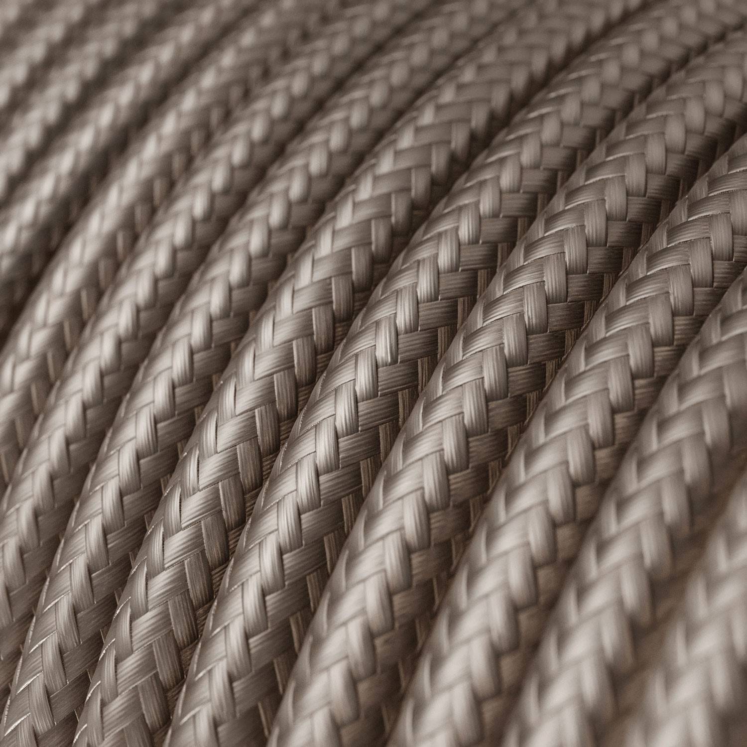 Textilkabel, puderfarben glänzend - Das Original von Creative-Cables - RM27 rund 2x0,75mm / 3x0,75mm