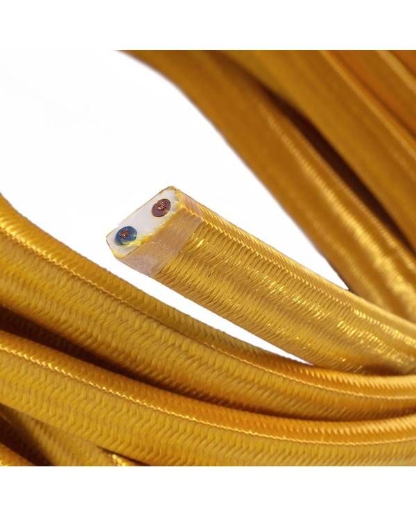 Elektrokabel überzogen mit Goldfarbigem CM05 Textil für Lichterketten