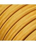 Elektrokabel überzogen mit Goldfarbigem CM05 Textil für Lichterketten