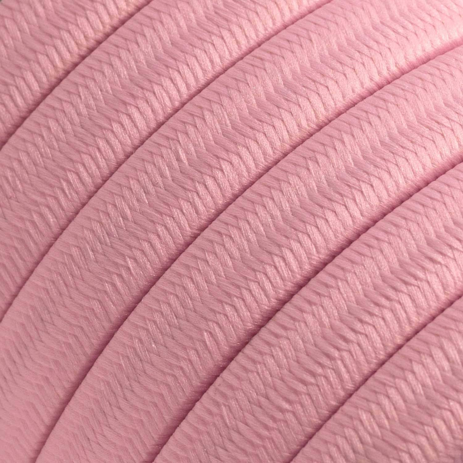 Elektrokabel überzogen mit Rosa Baby CM16 Textil für Lichterketten