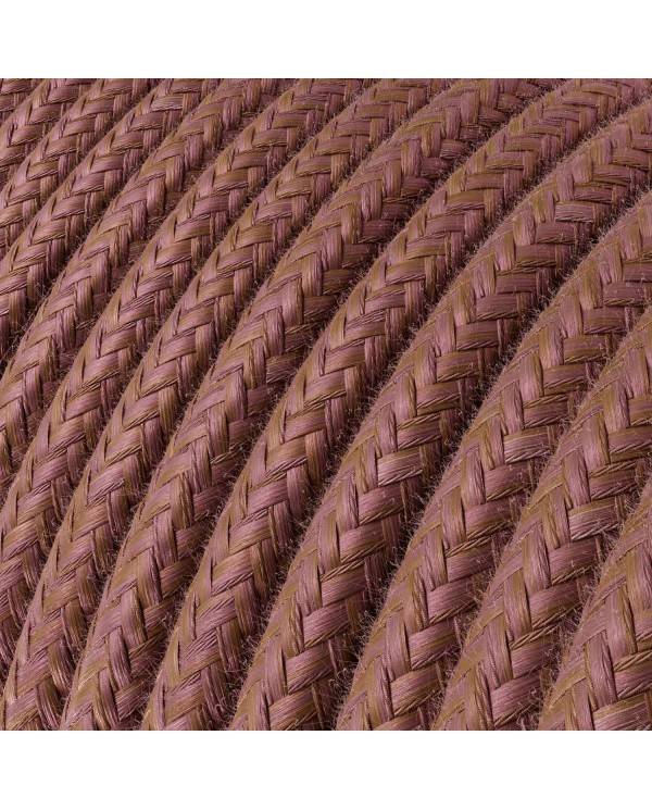 Textilkabel, Marsala, aus Baumwolle - Das Original von Creative-Cables - RX11 rund 2x0,75mm / 3x0,75mm