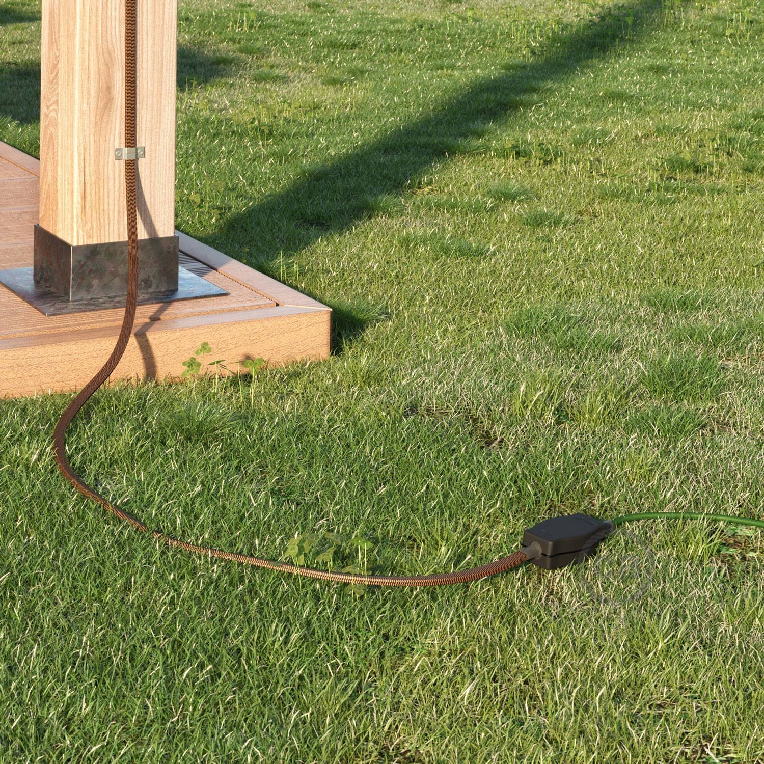 Verteilerdose für Lumet Ketten mit Adaptern für runde und flache Kabel