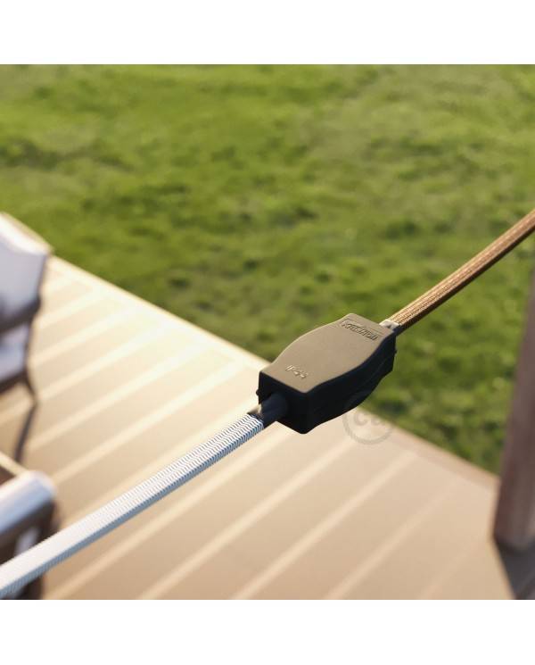 Verteilerdose für Lumet Ketten mit Adaptern für runde und flache Kabel