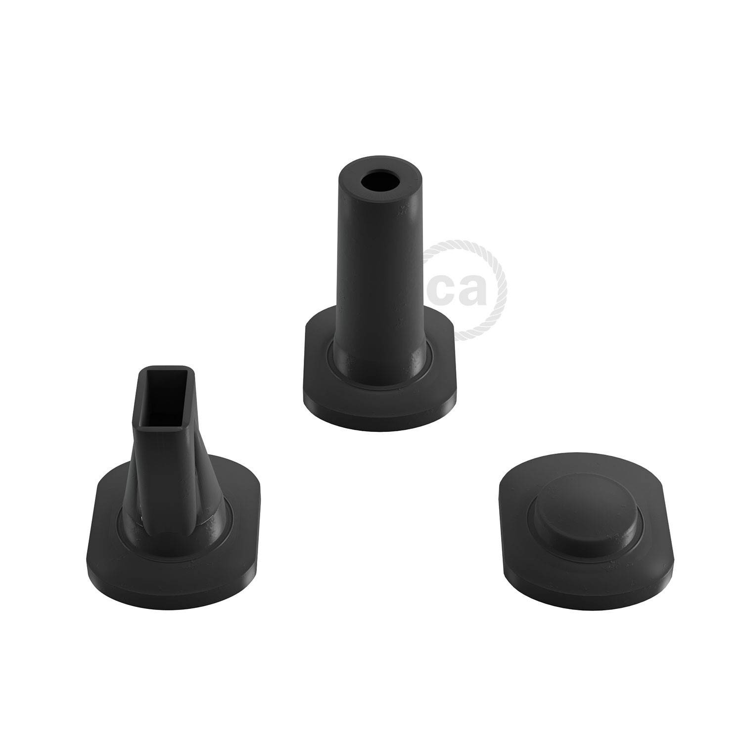 Verteilerdose für Lumet Ketten mit Adaptern für runde und flache Kabel