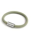 Armband mit mattsilbernem Magnetverschluss und Textilkabel RD72