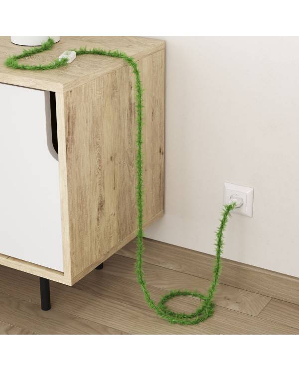 Textilkabel, grasgrün Marlene - Das Original von Creative-Cables - TP06 geflochten 2x0.75mm / 3x0.75mm