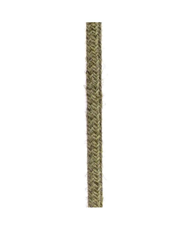 Textilkabel, rindenfarben-braun, aus Jute - Das Original von Creative-Cables - RN26 rund 2x0,75mm / 3x0,75mm