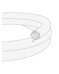 Textilummantelte Kabelkanäle