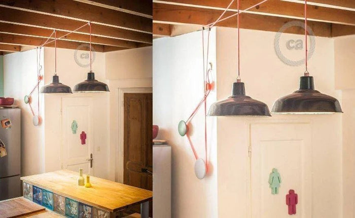 La carrucola per l'illuminazione della cucina di Pascal Flamant - Creative Cables