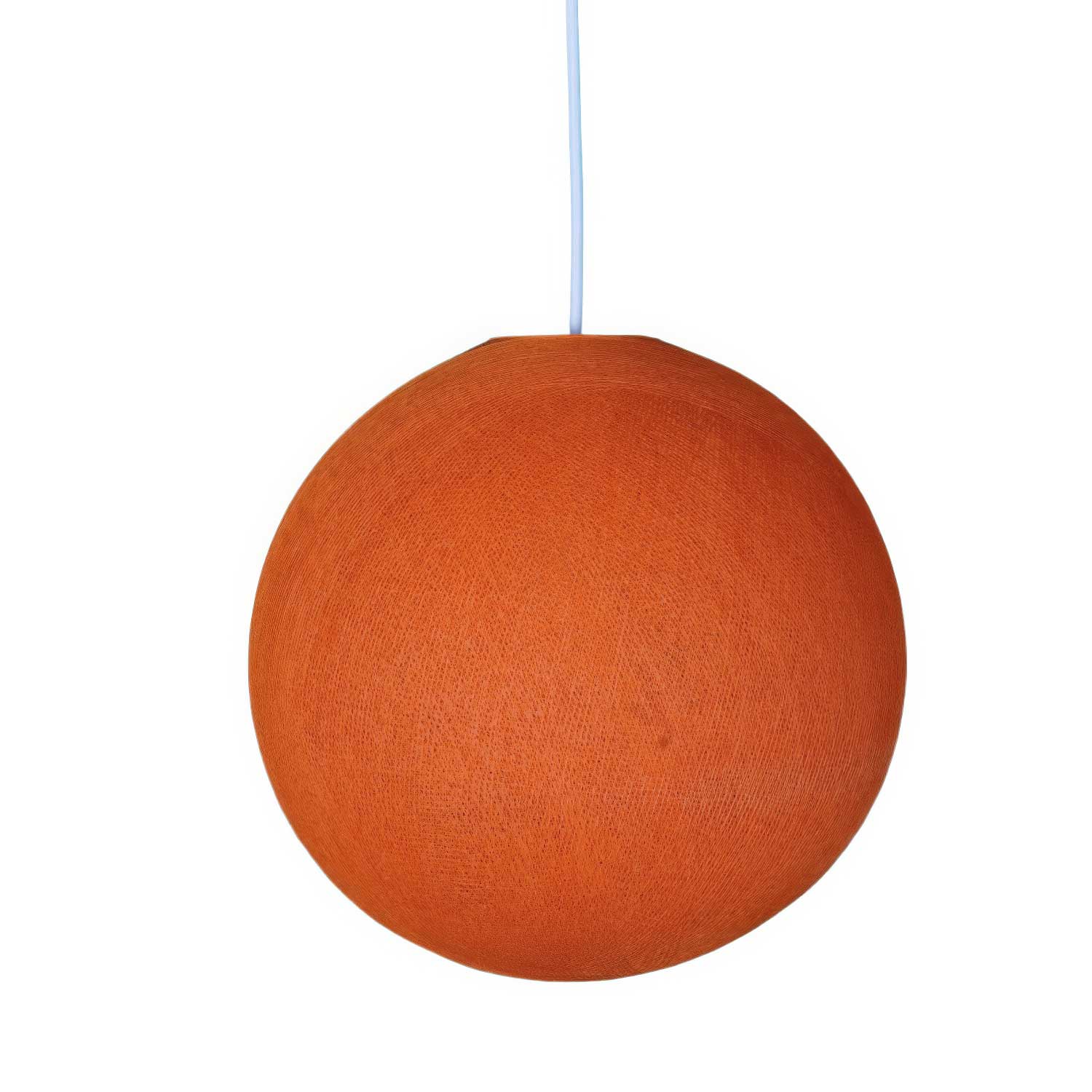 Paralume Sfera in filo 100% fatto a mano - Poliestere Arancione