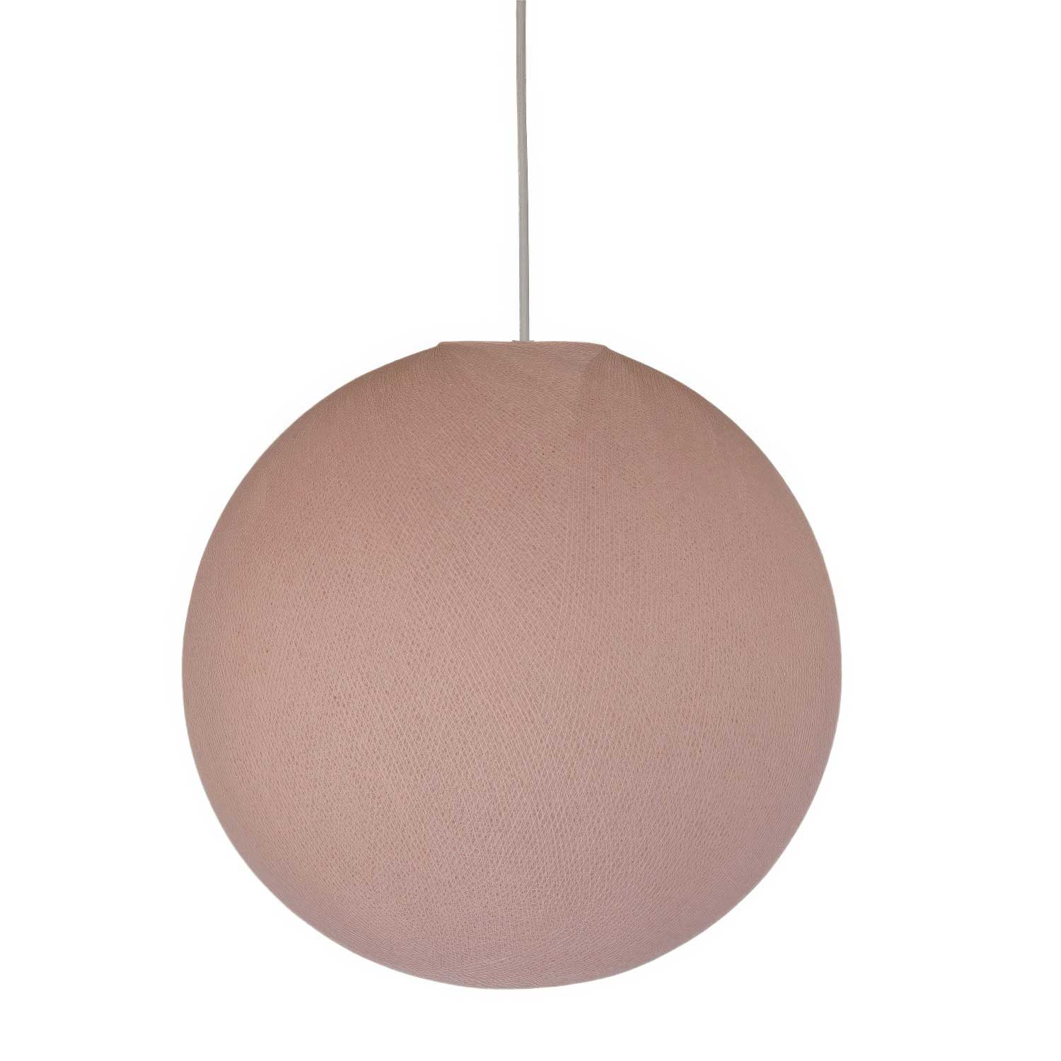 Paralume Sfera in filo 100% fatto a mano - Poliestere Rosa confetto