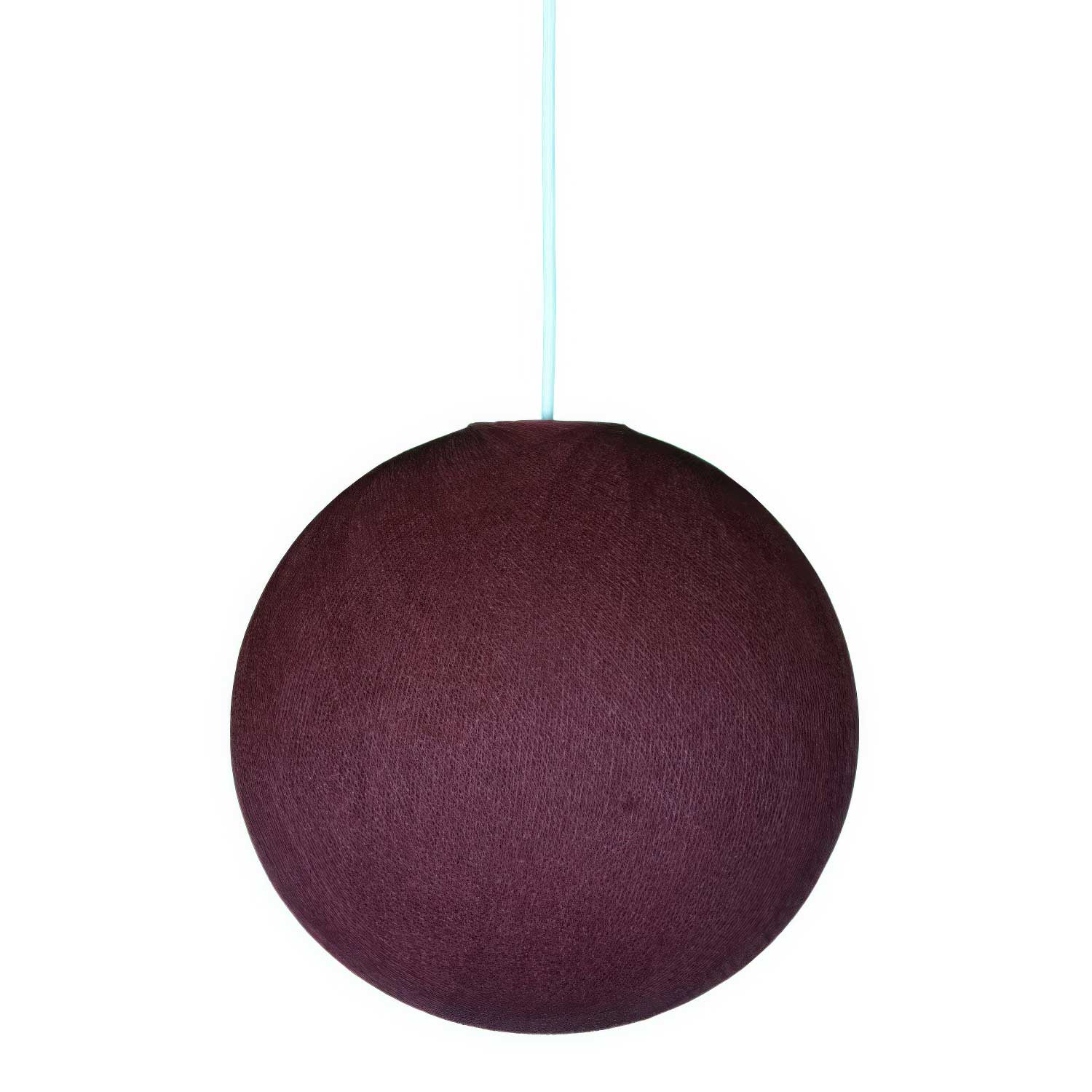 Paralume Sfera in filo 100% fatto a mano - Poliestere Merlot